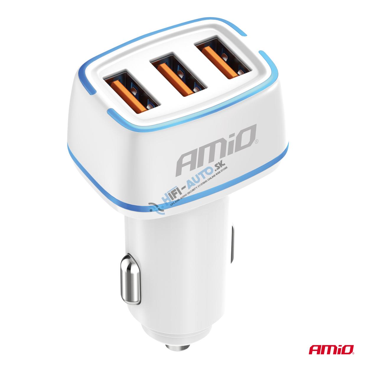 Autonabíjačka 3x USB-A 30W