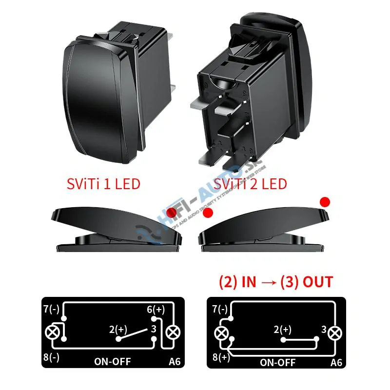 Rocker2 spínač PREDNÉ SVETLÁ 12/24V