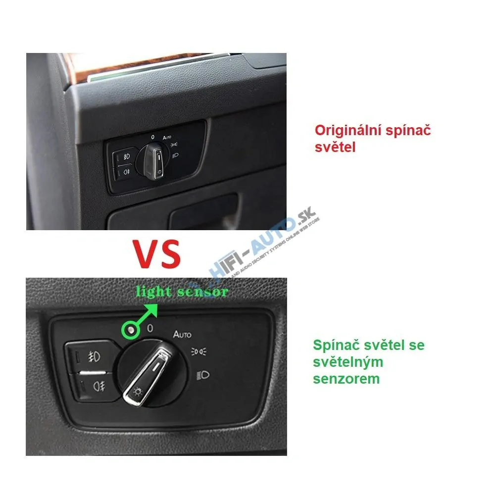 Spínač svetiel pre automatické rozsvecovanie VW Passat B8