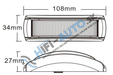 PREDATOR 4x3W LED, 12-24V, modrý, ECE R65