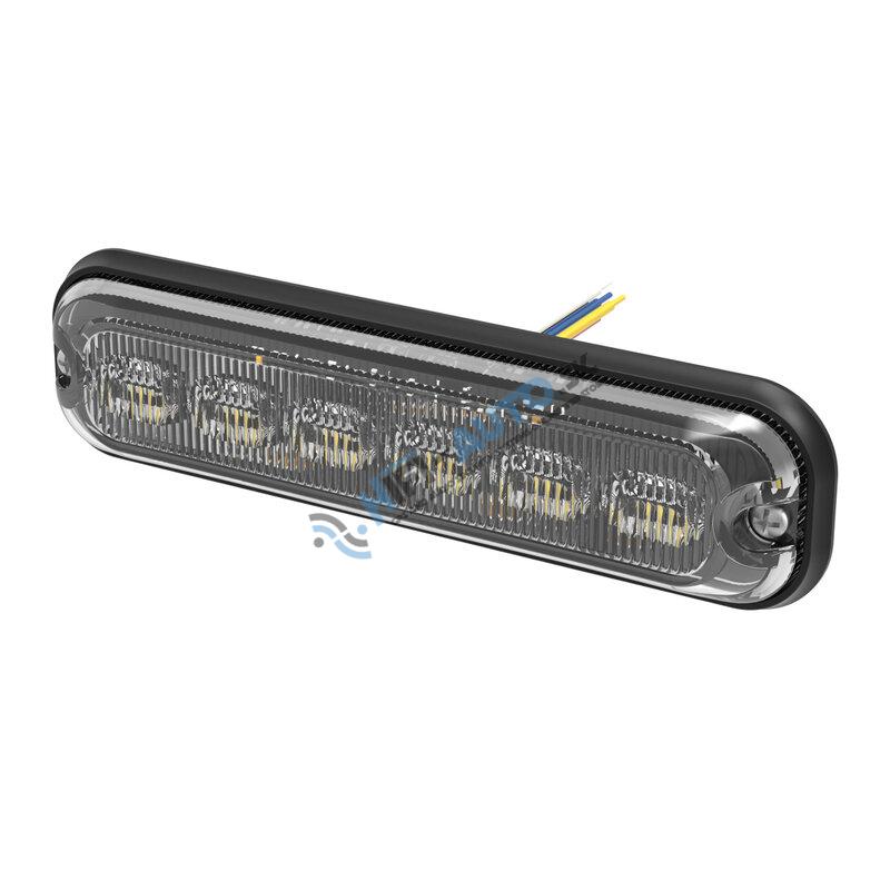 PREDATOR 6x4W LED, 12-24V, červený, ECE R10