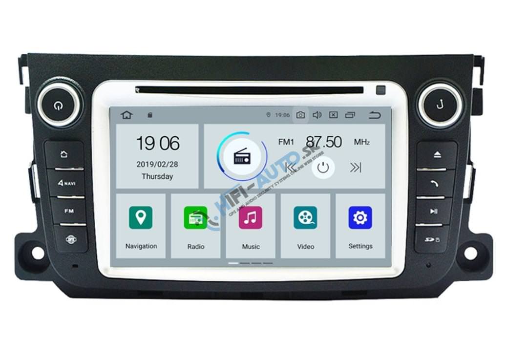 ANDROID 14 Mercedes Smart autorádio
