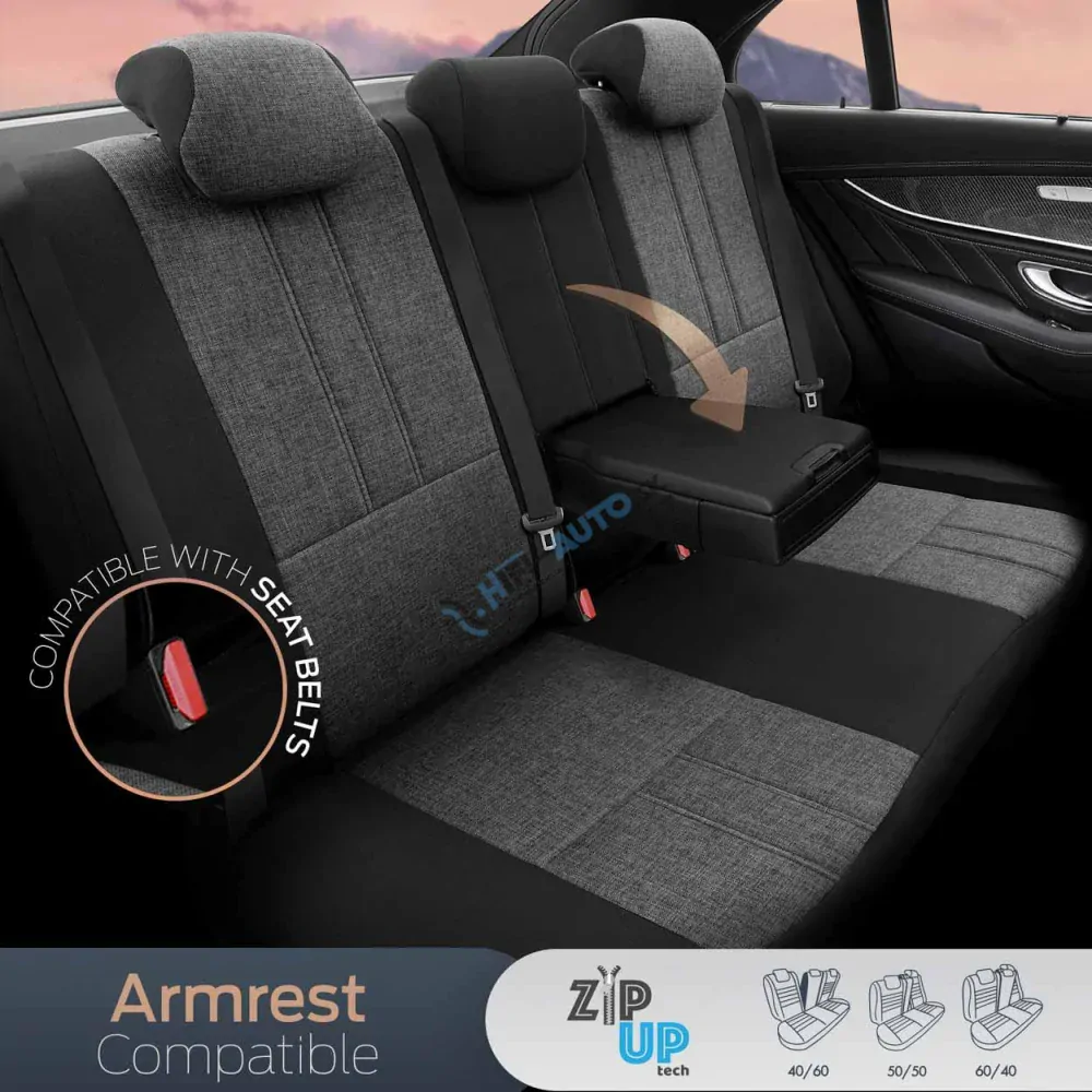 Sada autopoťahov OTOM SWAN 501 BLACK 3-ZIP